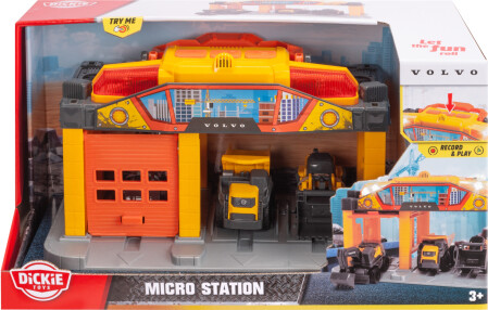 Dickie Toys - Volco Micro Construction Station - Med Lys Og Lyd
