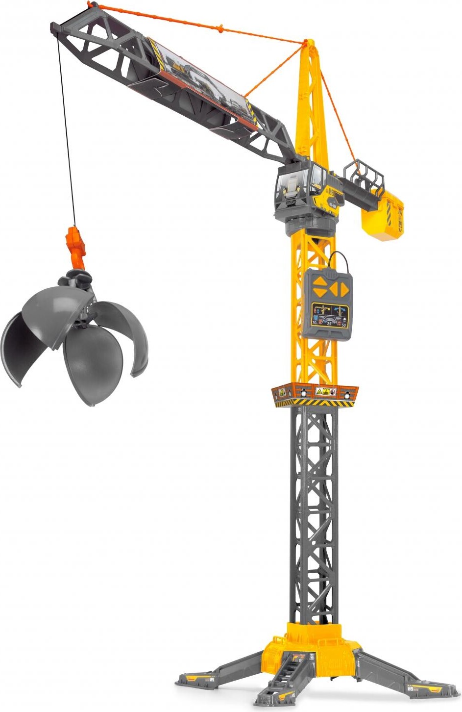 Dickie Toys - Mighty Crane - Fjernstyret Kran Legetøj - 110 Cm