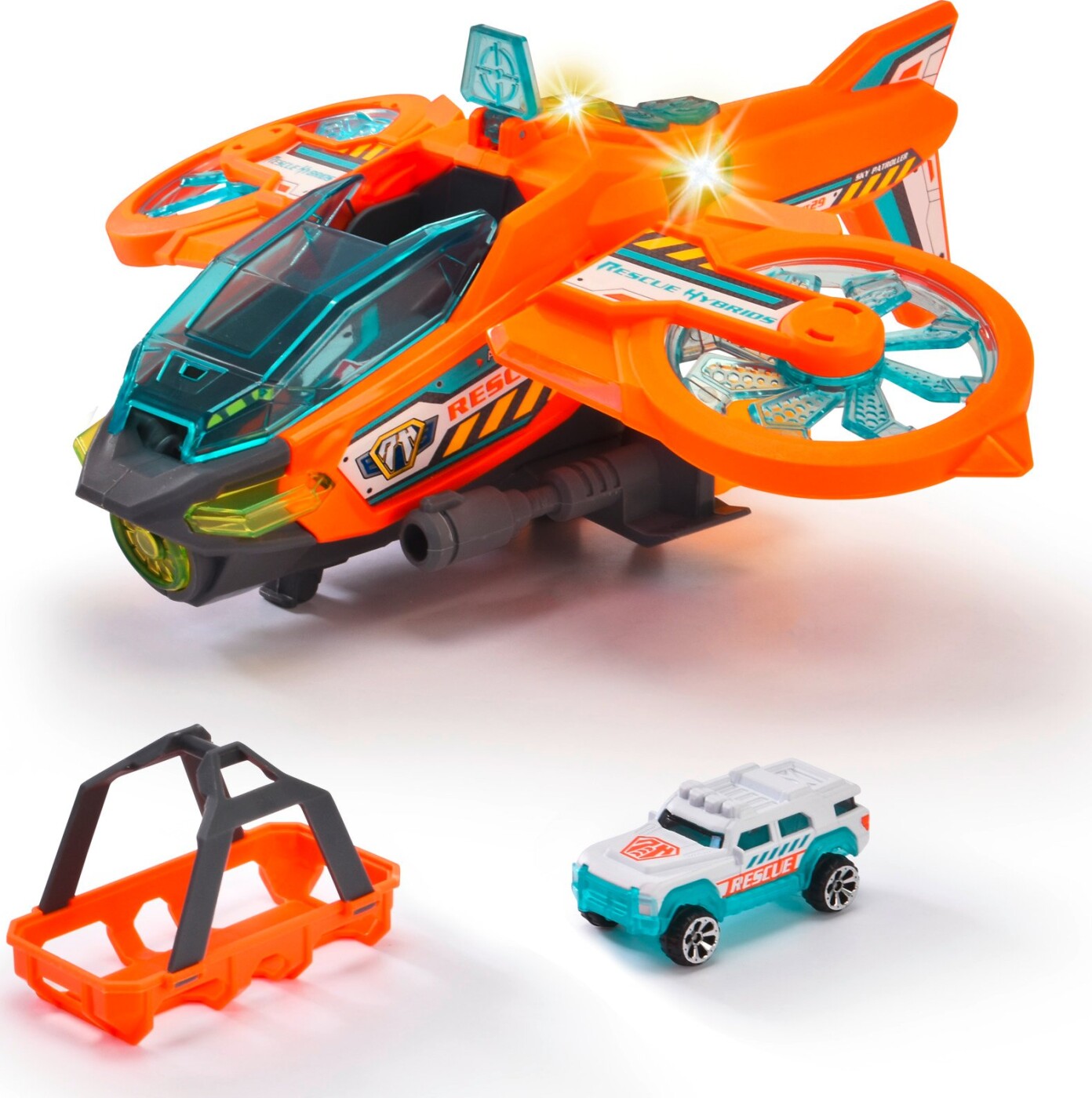 Se Dickie Toys - Rescue Hybrids - Robot Legetøjs Fly - Sky Patroller hos Gucca.dk