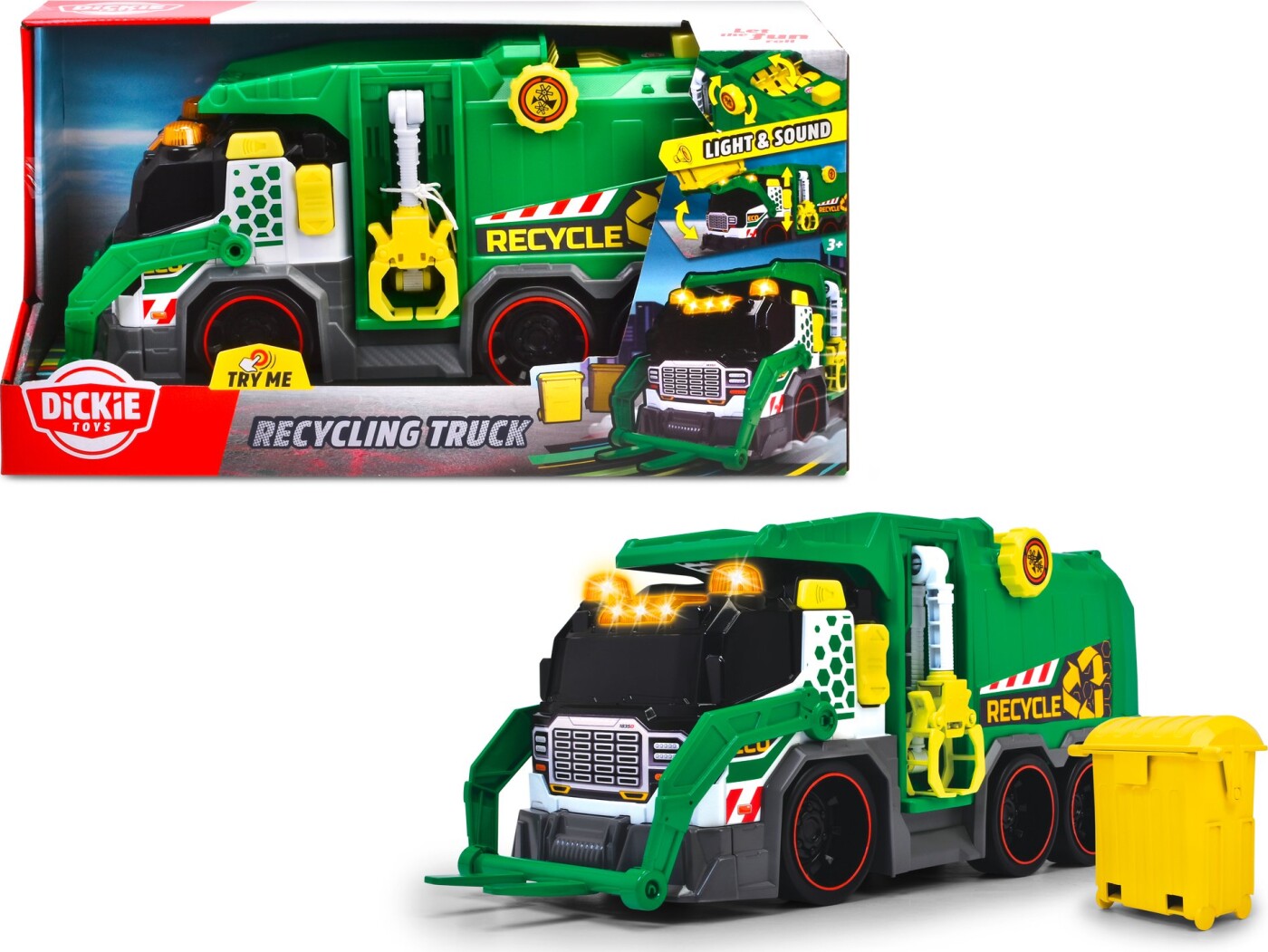 Dickie Toys - Skraldebil - Med Lys Og Lyd