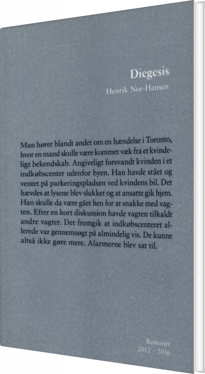 Billede af Diegesis - Henrik Nor-hansen - Bog