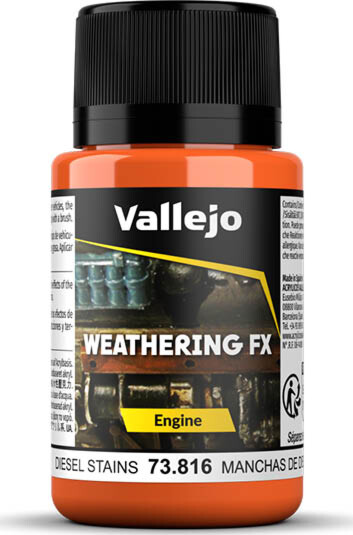 Vallejo - Engine Effects - Diesel Stains 40 Ml