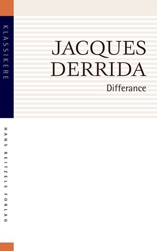 Billede af Differance - Jacques Derrida - Bog
