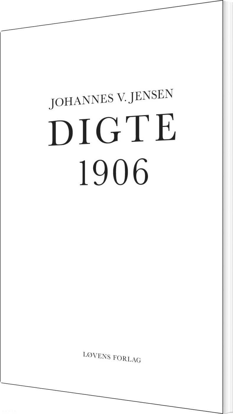 Digte 1906 - Johannes V. Jensen - Bog