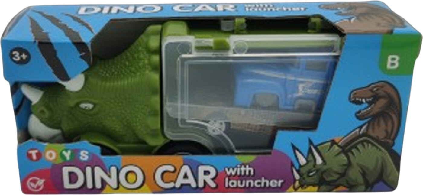 Dinosaur Legetøjsbil Med Launcher-funktion