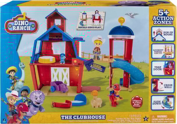 Dino Ranch Legetøj - Clubhouse Legesæt - 13 Dele