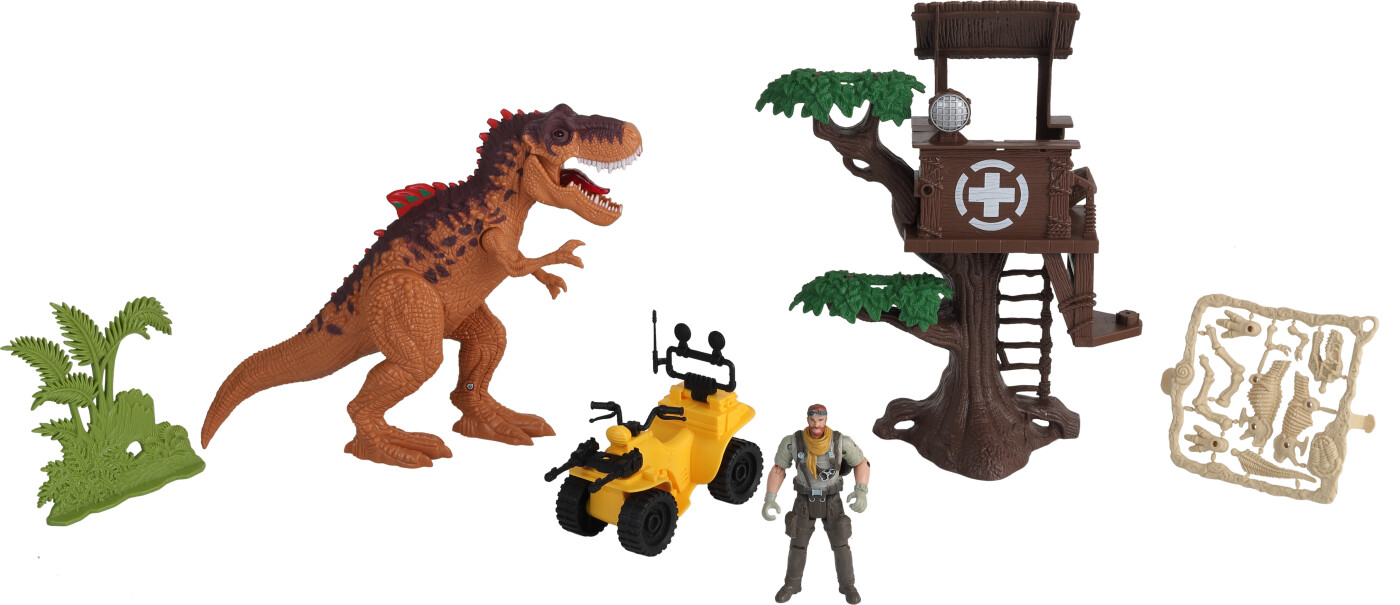 Dino Valley - Dinosaur Legetøj - Angreb På Trætop Huset