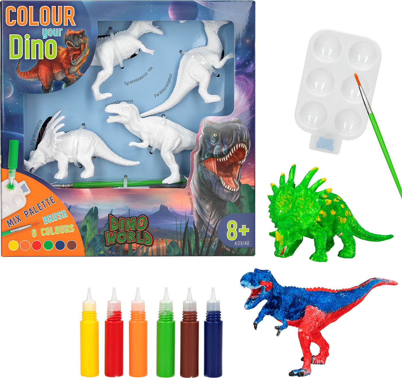 Dino World - Diy Colour Your Dino