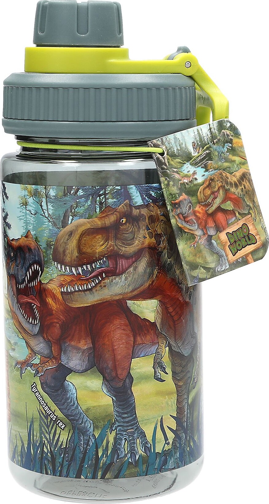 Dino World - Drikkeflaske Bite - Transparent Green - 500 Ml