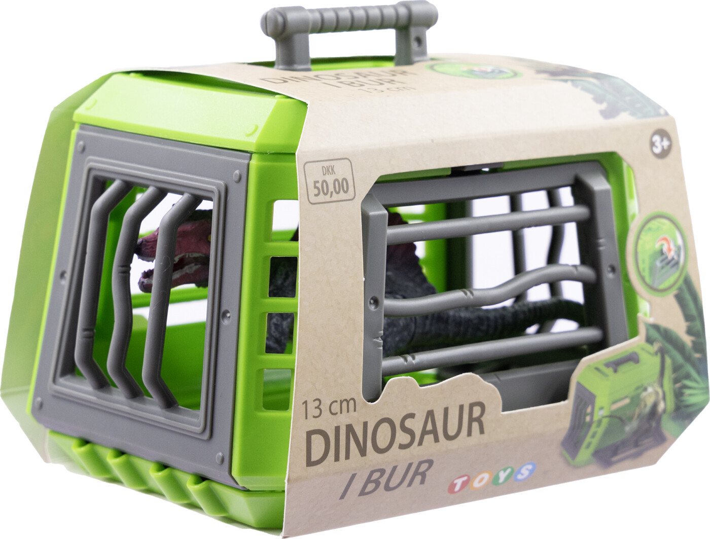 Dinosaur Legetøj Med Bur – 13 Cm