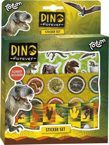 Dinosaur Klistermærkesæt - Sæt Med 300 Klistermærker