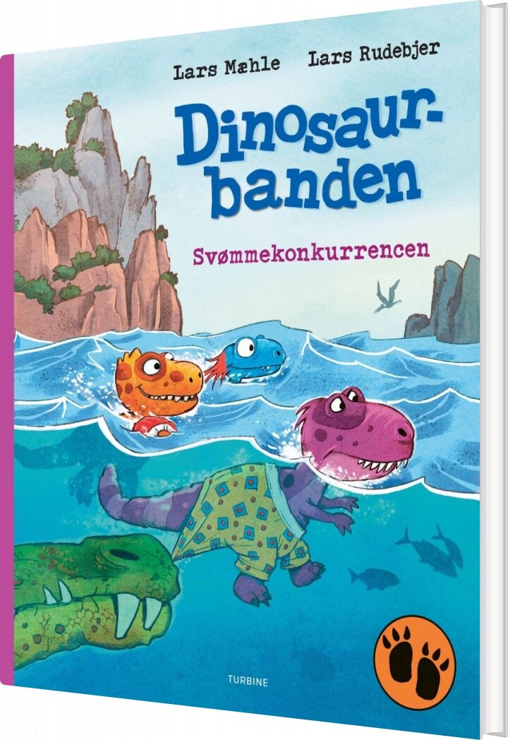 Billede af Dinosaurbanden - Svømmekonkurrencen - Lars Mæhle - Bog hos Gucca.dk