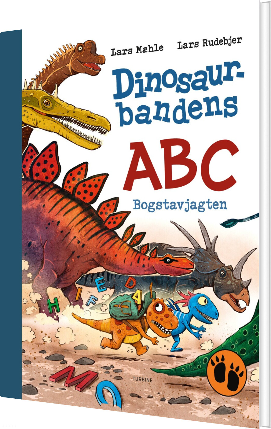 Dinosaurbandens Abc - Bogstavjagten - Lars Mæhle - Bog - Turbine