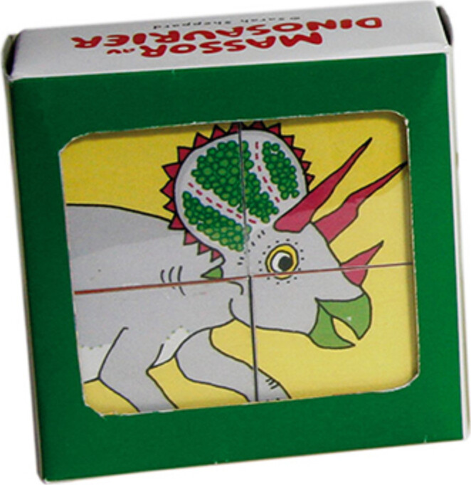 Dinosaurier Billedklodser - 4 Klodser