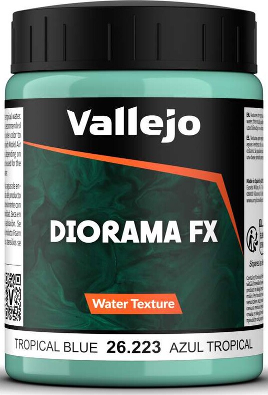 Vallejo - Diorama Fx - Water Texture -tropical Blue - 200 Ml