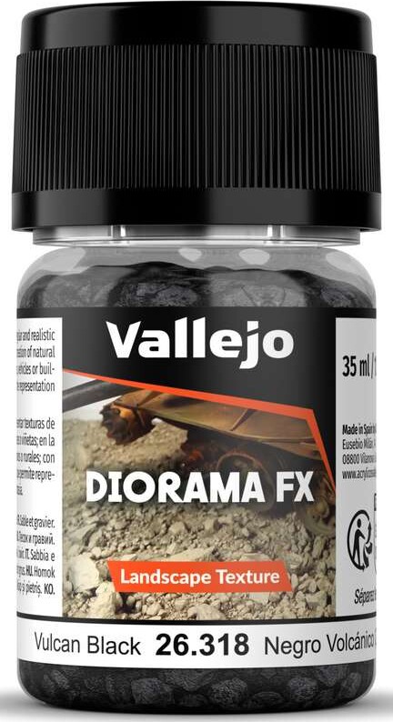 Diorama Fx Vulcan Black 2-5mm, 35ml - 26318 - Vallejo