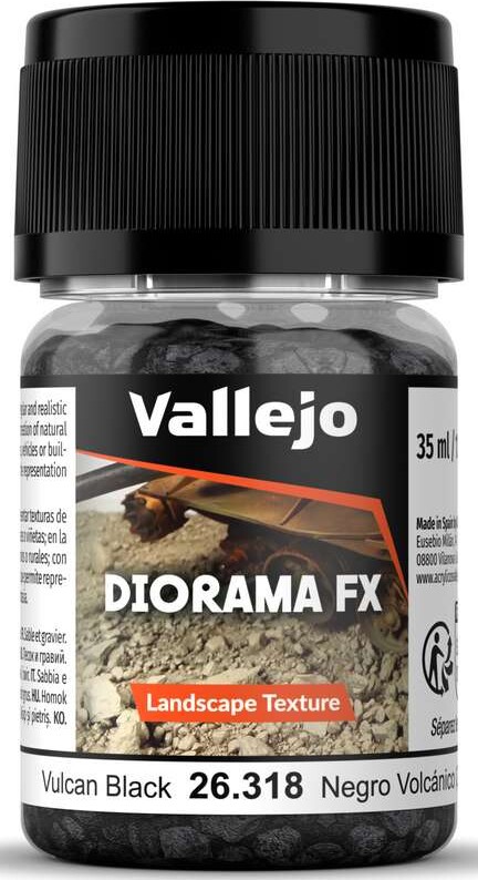 Vallejo - Diorama Effects: Landscape Textures - Vulcan Black (35 ml.)