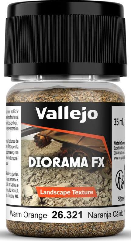 Vallejo - Diorama Fx - Landscape Texture - Warm Orange - 35 Ml