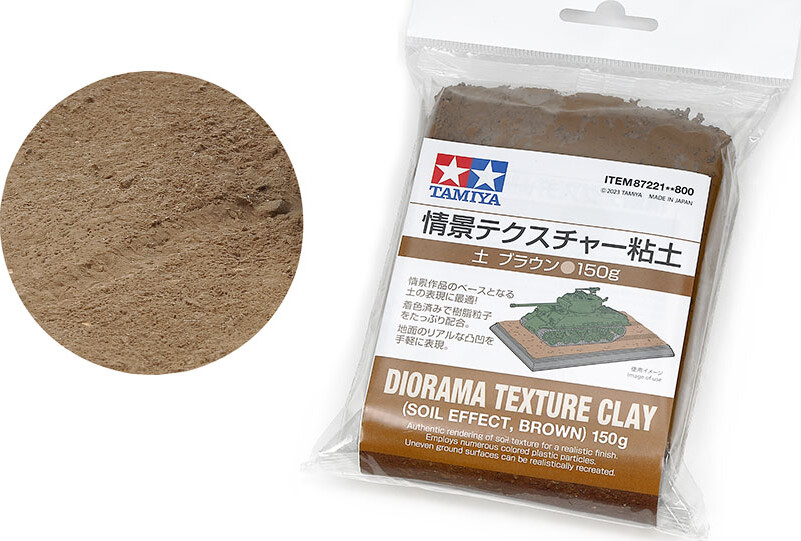 Tamiya - Diorama Texture Clay Soil Effect - Brown - 150 G - 87221