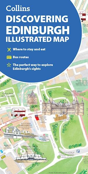 Billede af Discovering Edinburgh Illustrated Map - Collins - English Book
