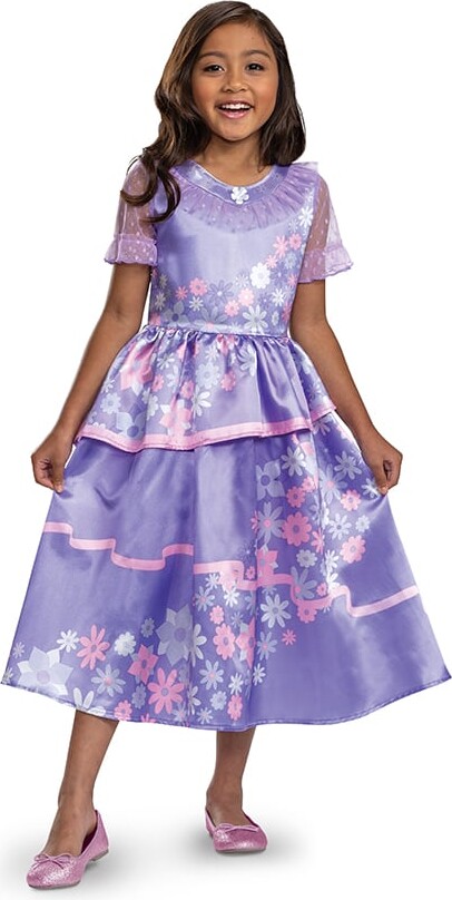 Billede af Encanto - Isabela Kjole Kostume Udklædning - Disney - 104 Cm
