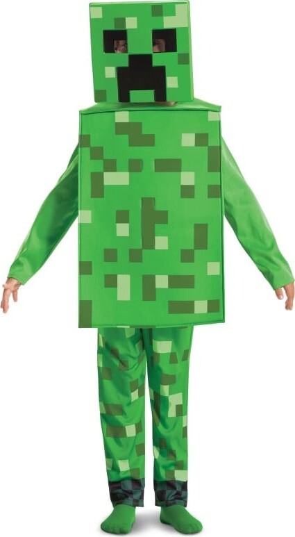 Billede af Creeper Kostume Til Børn - Minecraft - 116 Cm