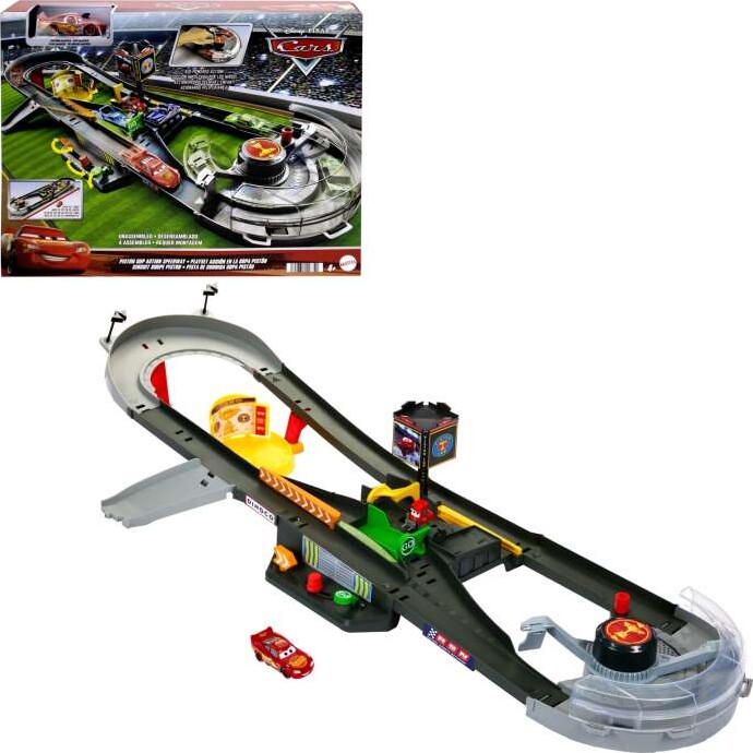 Disney Cars - Piston Cup Action Speedway Racerbane Legesæt