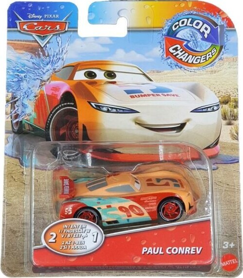 Disney Cars Bil - Color Changers - Paul Conrev