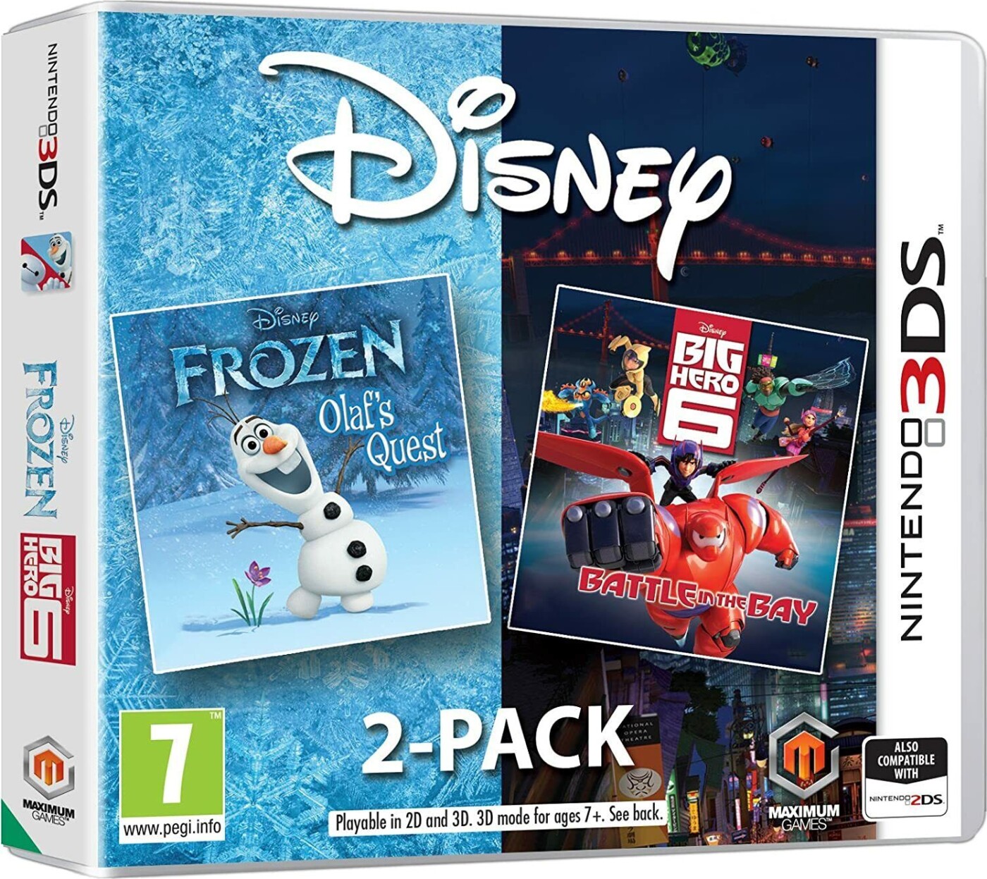 Disney Frozen Big Hero 6 Double Pack - Nintendo 3DS