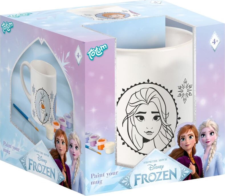 Frost - Disney - Diy Mal Selv Krus Sæt - Inkl. Krus, Maling, Pensel