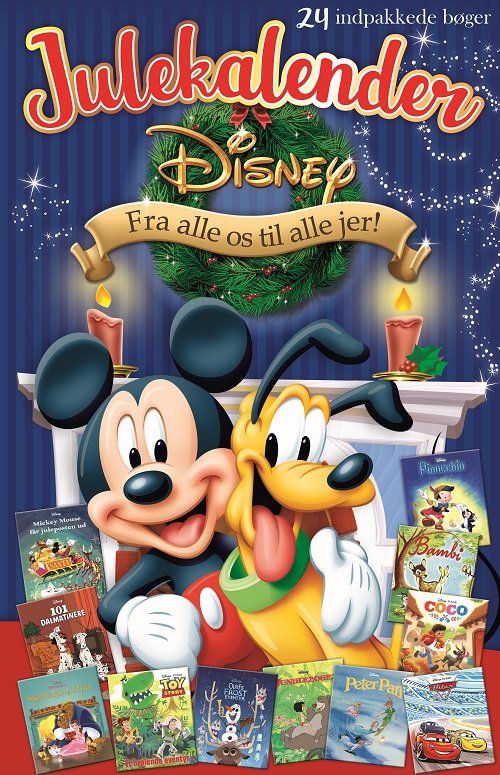 Disney Julekalender Med 24 Indpakkede Bøger | Se tilbud køb på