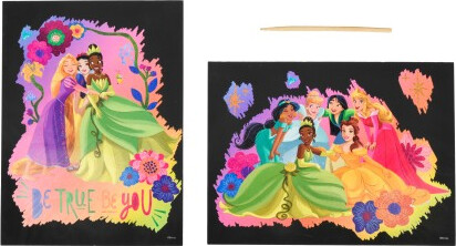 Canenco Disney Princess Scratch Art 2pcs.