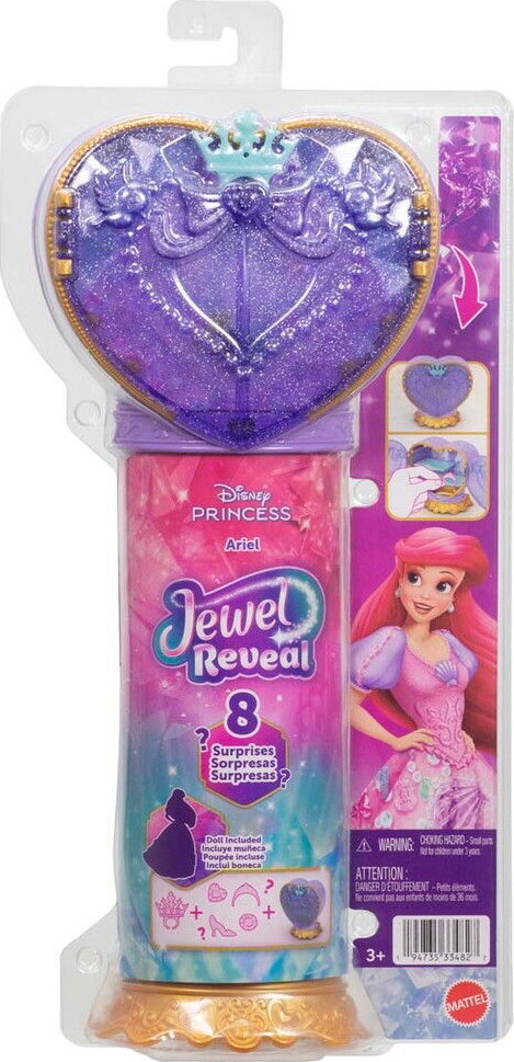 Disney Princess - Ariel Dukke - Jewel Reveal - Mattel Jhl49 billede