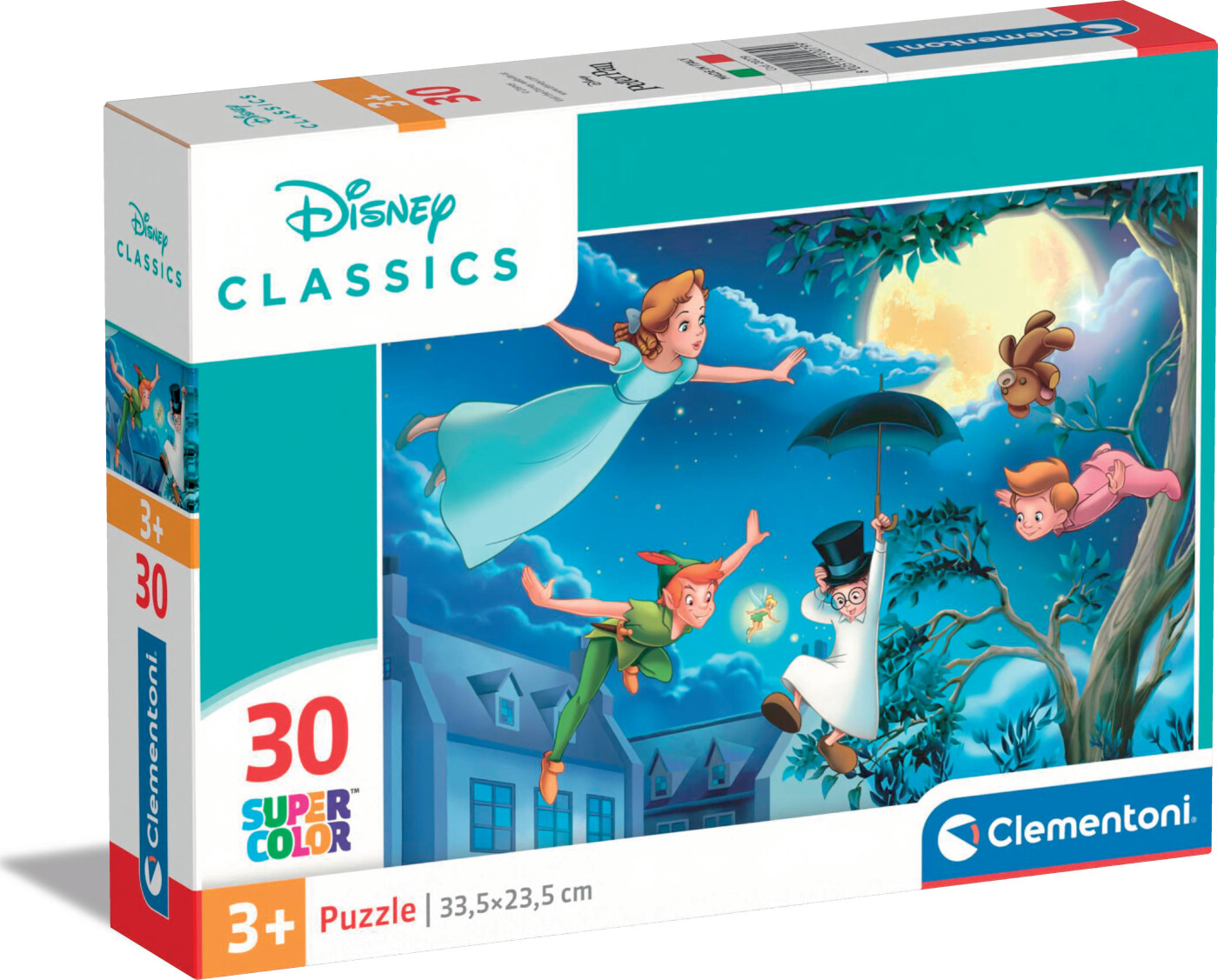Disney Puslespil - Peter Pan - Super Color - Clementoni - 30 Brikker ...