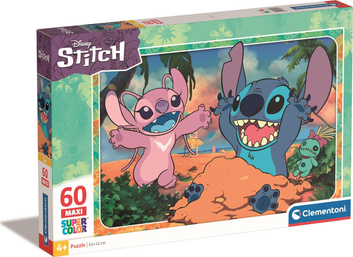 Billede af Disney Puslespil - Stitch - Maxi - 60 Brikker - Clementoni hos Gucca.dk