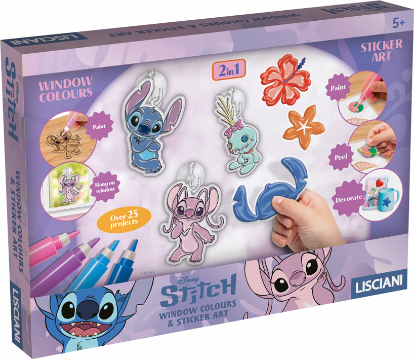 Disney Stitch & Angel - Window Colors & Sticker Art (118816)