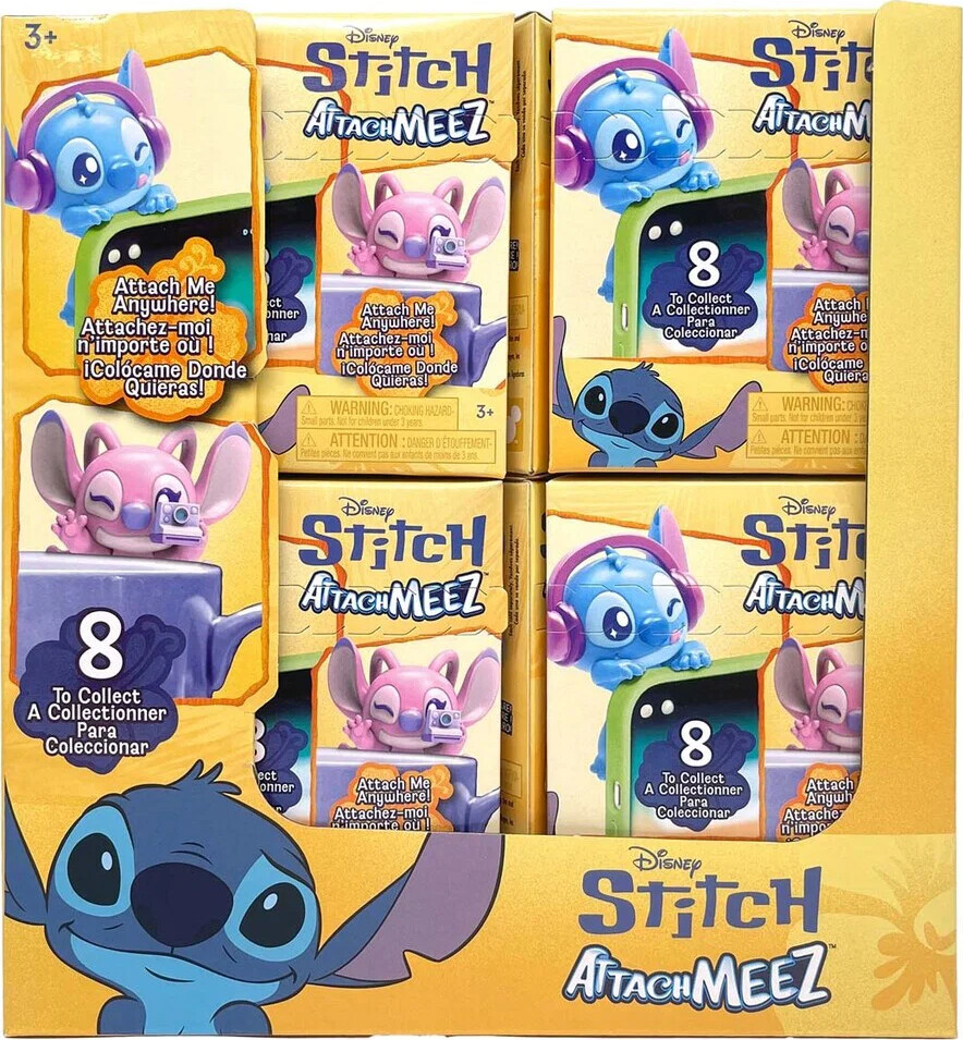Stitch Legetøjsfigur - 5 cm - Attachmeez - Assorteret