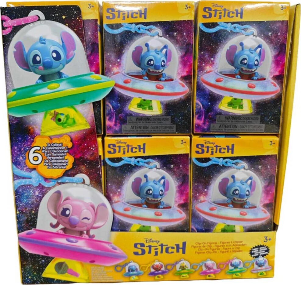 Disney Stitch - Clip On Figurer Assorterede - Just Play
