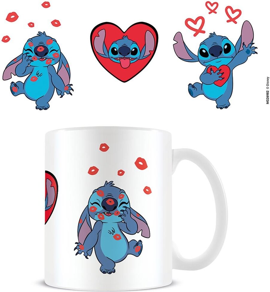 Disney Stitch - Lilo And Stitch Love Stitch Mug - White - Standard Mug Size - Pyramid International
