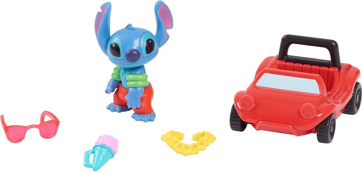 Disney Stitch - Figur Legesæt - Kør Med Stil
