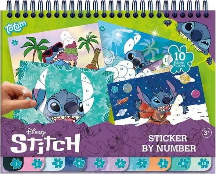 Disney Stitch - Sticker By Number Bog - 10 Sider
