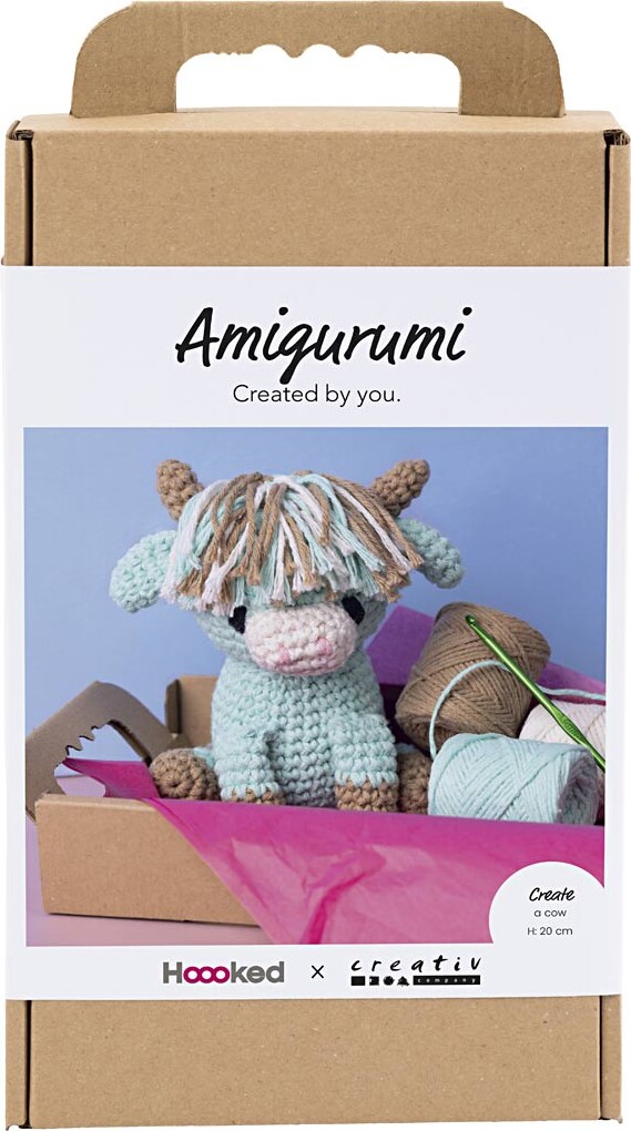 Diy Kit Amigurumi - Ko - Beige - Mint