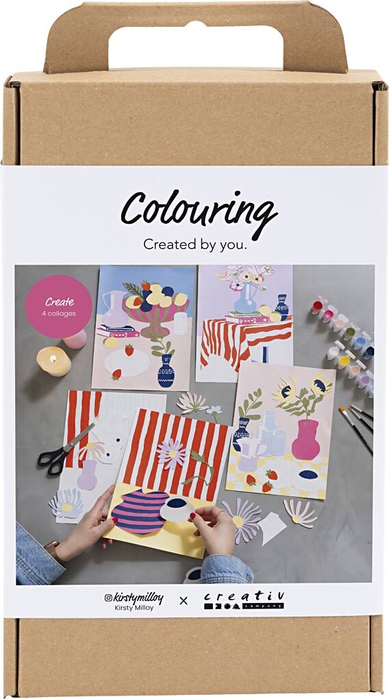 Diy Kit Farvelægning - Collage billede