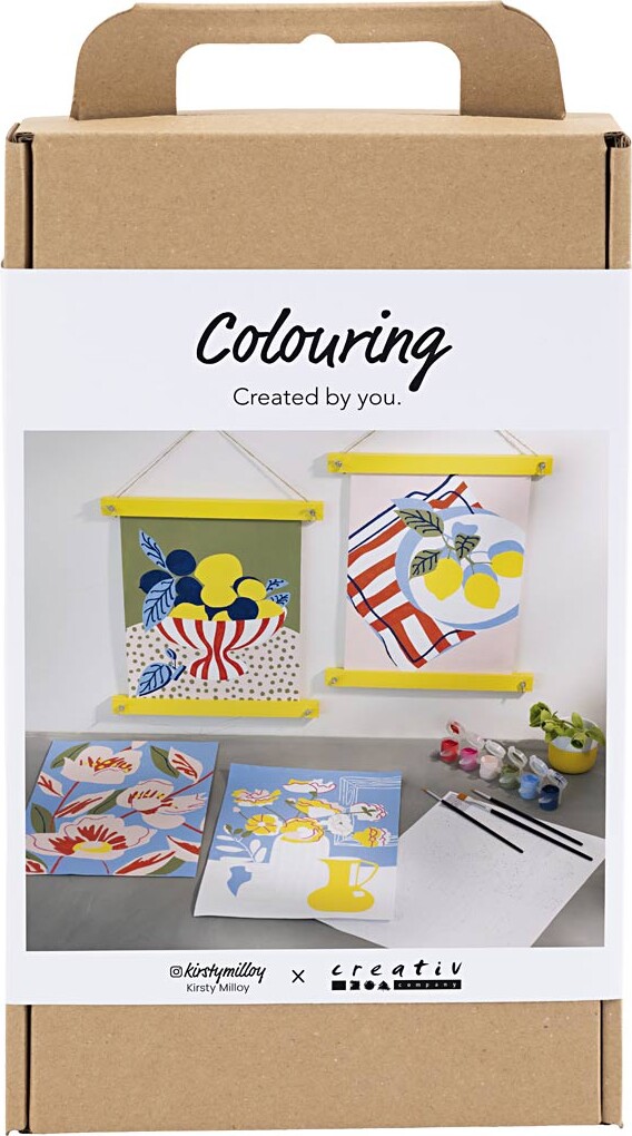 Diy Kit Farvelægning - Paint By Numbers - Akrylmaling billede