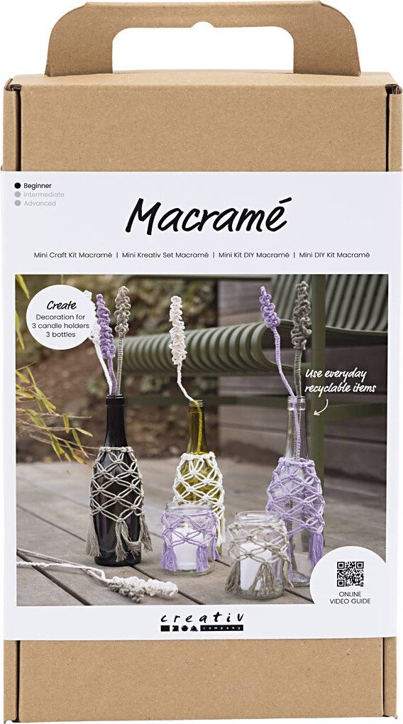 Diy Macramé Kit - Glasdekoration