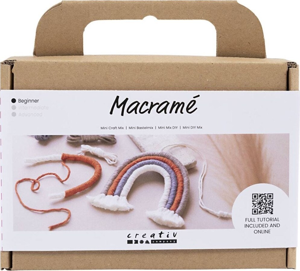 Macramé Regnbue Diy Kit Til Begyndere