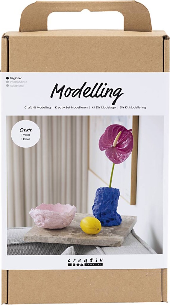 Diy Kit Modellering - Vase Og Skål