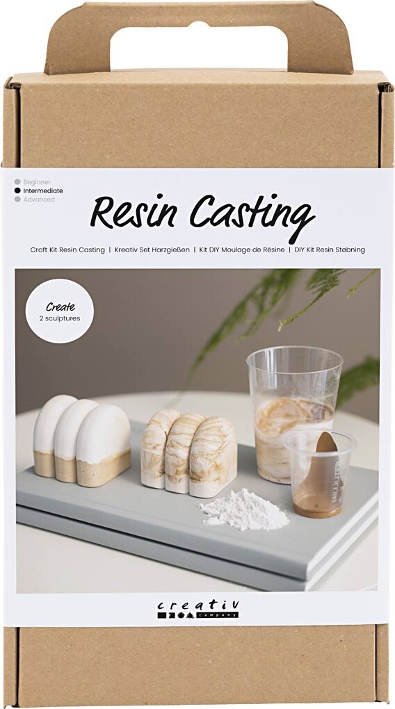 Diy Kit Resin Støbning - Skulptur - Beige - Off White