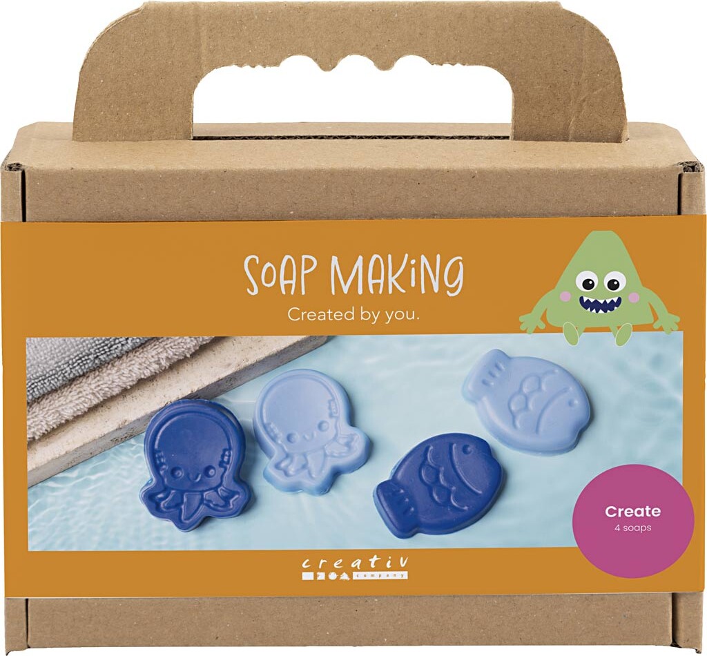 Diy Kit Sæbefremstilling - Havdyr - Blå