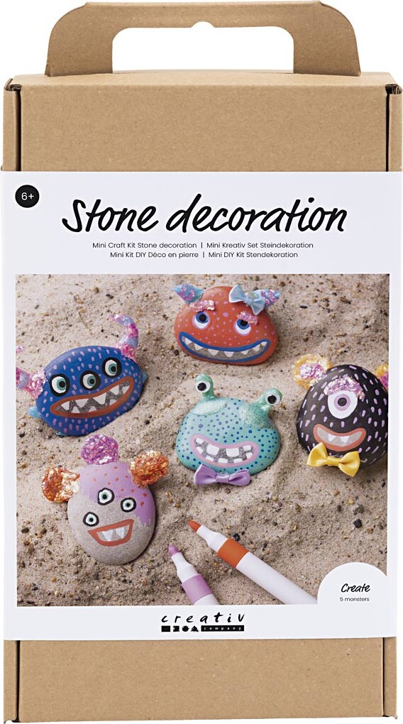 Diy Kit Stendekoration - Monster - Assorterede Farver